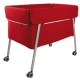 Minicuna bebe Sweet Aluminio - Rojo