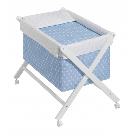 Minicuna tijeras Estrellas Azul  - Interbaby