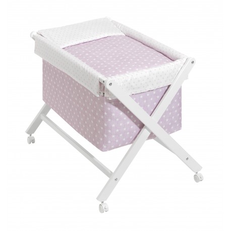 Minicuna tijeras Estrellas Rosa Interbaby
