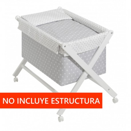 Vestidura Estrellas Gris mibebestore
