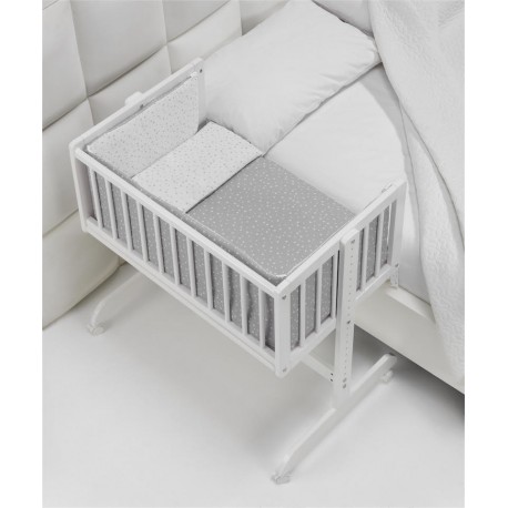 Minicuna de Colecho mibebestore - Estrellas Rosa Nude