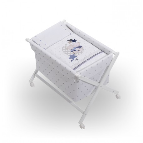 Minicuna tijeras plegable Amoroso Beige- mibebestore 