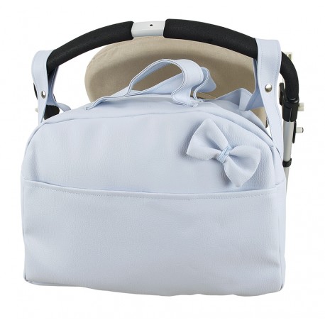 Bolso Lazo Polipiel CELESTE - mibebestore