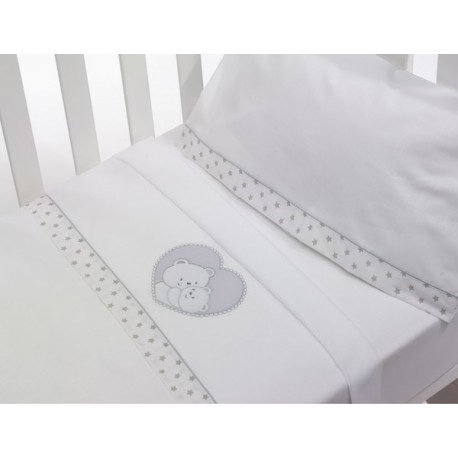 Triptico sabanitas Oso Corazón Rosa