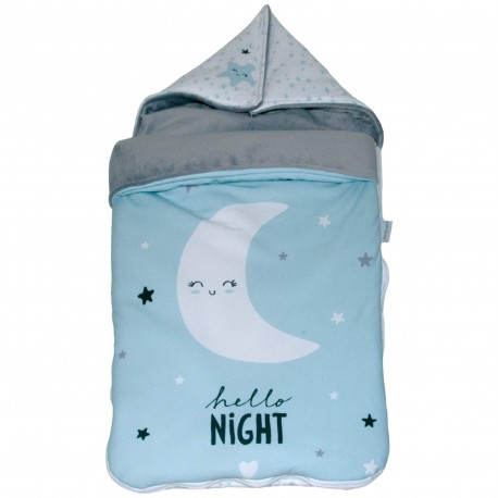 Saco Entretiempo Cuco Capucha mibebestore-modelo Coello Azul