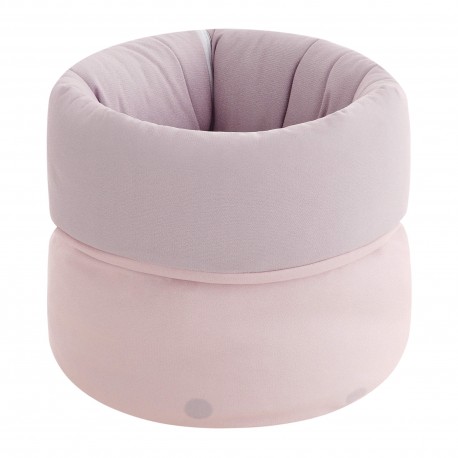 Cesta redonda acolchada - Modelo Little crown azul