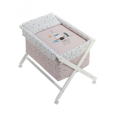 DON ALGODON Minicuna tijeras  Mibebestore - Tipi blanco