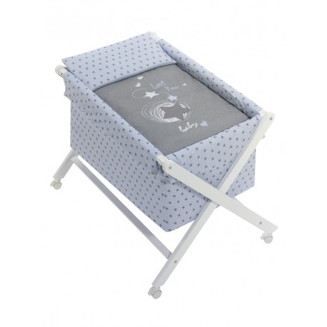 DON ALGODON Minicuna tijeras  Mibebestore - I love you rosa