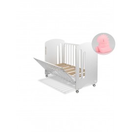 Cuna Lovely Premium con REGALO lampara quitamiedos  dino blanco
