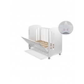 Cuna Lovely Premium con REGALO lampara quitamiedos  estrella azul