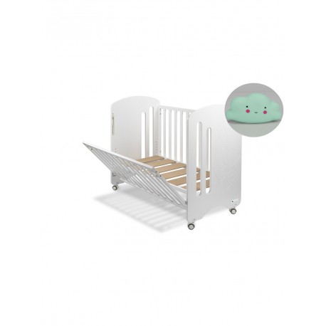 Cuna Lovely Premium con REGALO lampara quitamiedos  estrella azul