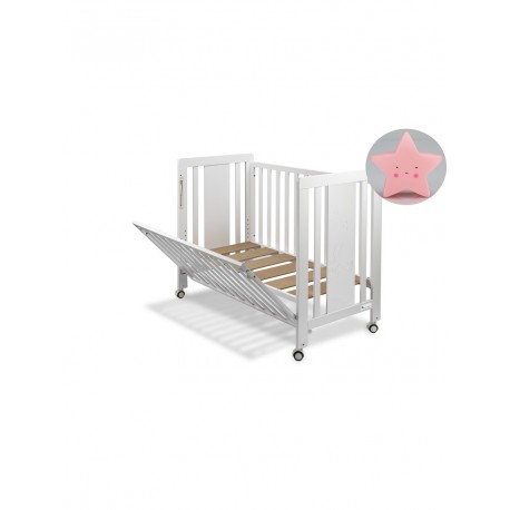 Cuna Moonet Premium con REGALO lampara quitamiedos estrella blanco