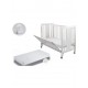 Cuna Moonet Premium con colchón y REGALO lampara quitamiedos dino blanco