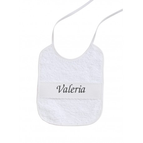 Babero Bordado - Nombre Bebé
