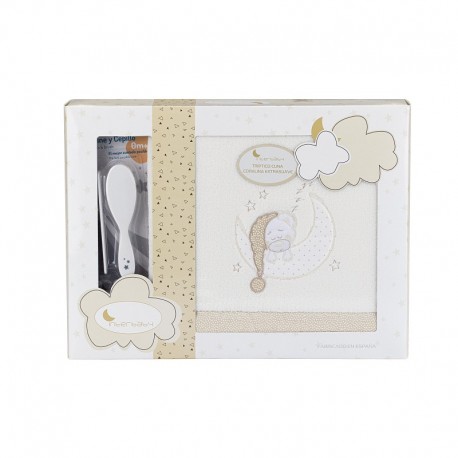 Sabanas Cuna Coralina Elefante Rosa + Peine y Cepillo de REGALO 