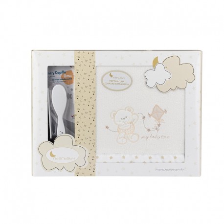 Sabanas Cuna Coralina Sleeping Beige + Peine y Cepillo de REGALO 